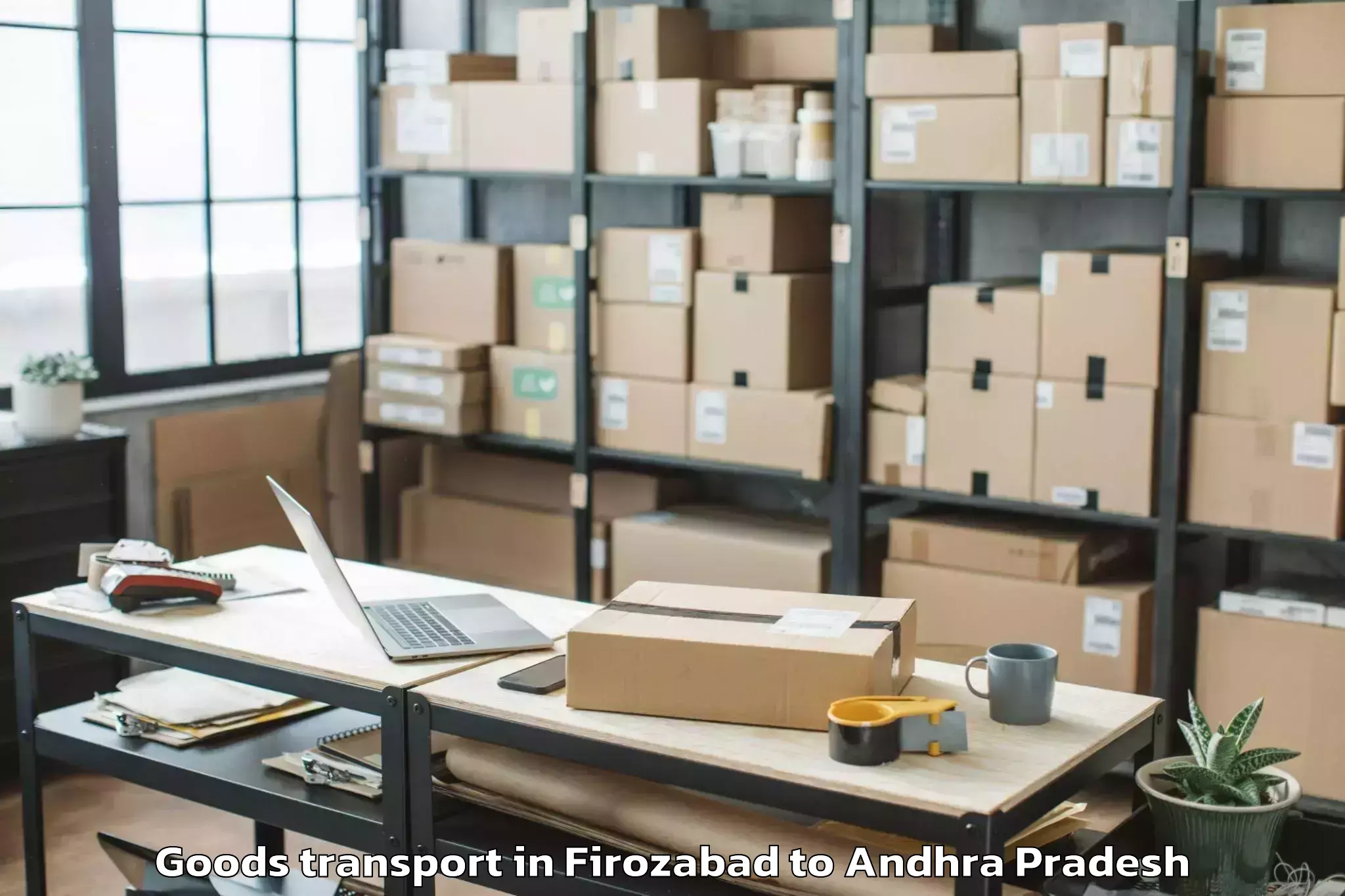 Book Firozabad to Peapully Goods Transport Online